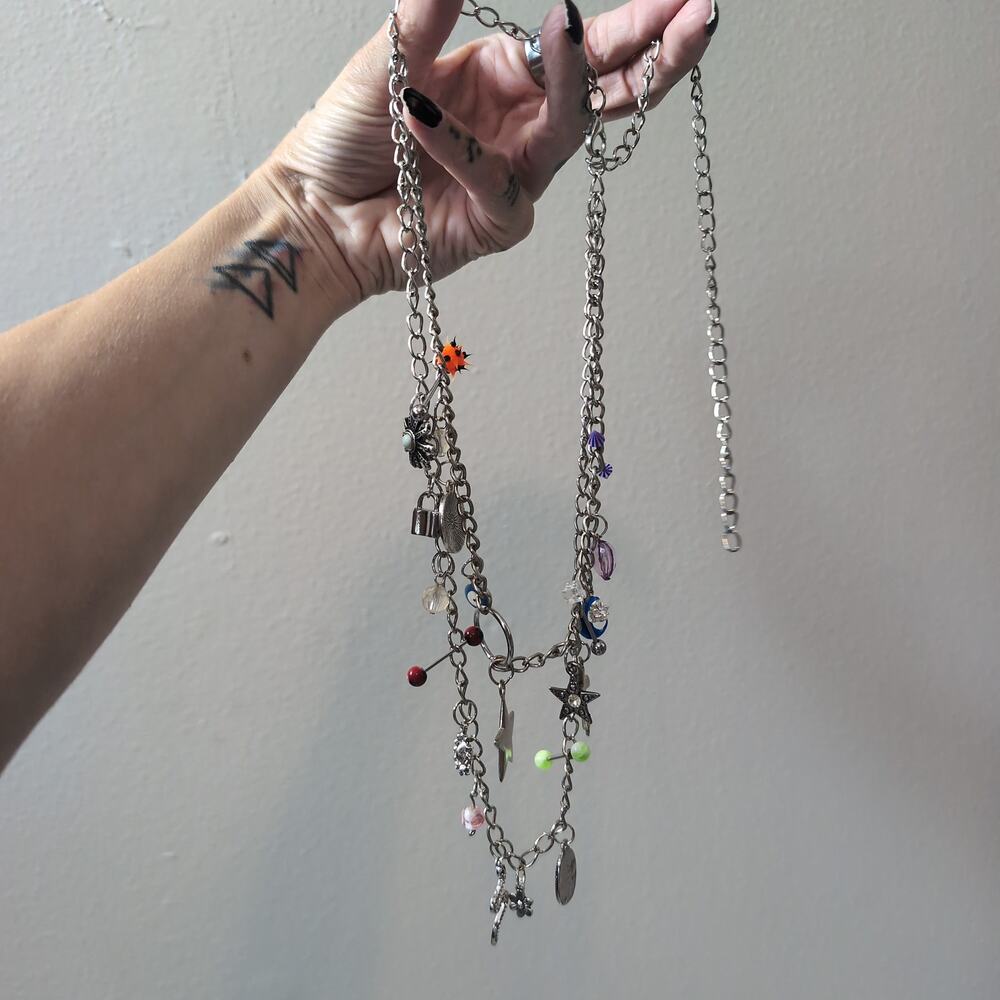 Silver Charm Handmade Necklace Punk - Picture 5 of 5